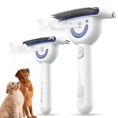 FEELNEEDY dog brush steam setup for efficient detangling and deshedding.