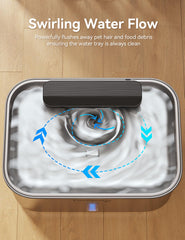 FEELNEEDY swirl-flow water fountain attracts pets to drink