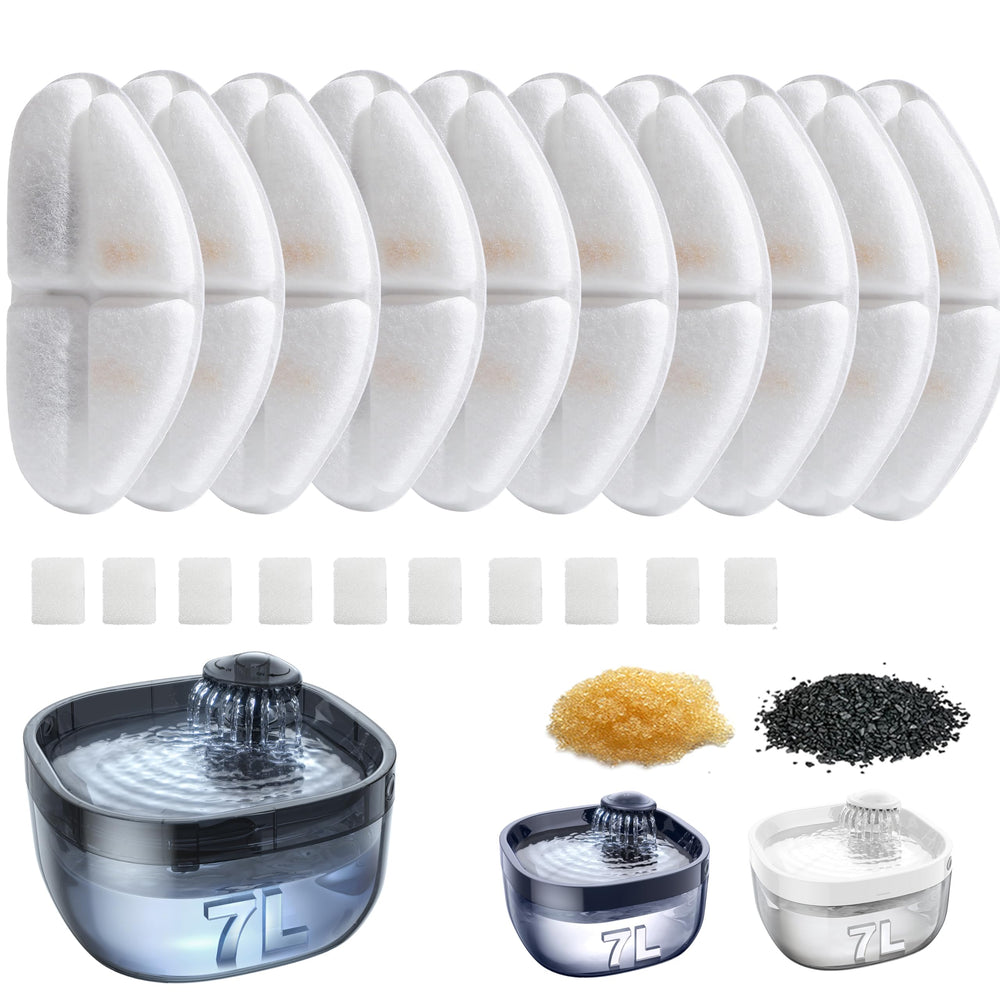 FEELNEEDY FN-W05 replacement-filters-pack keeps pet water clean with multi-layer filtration.