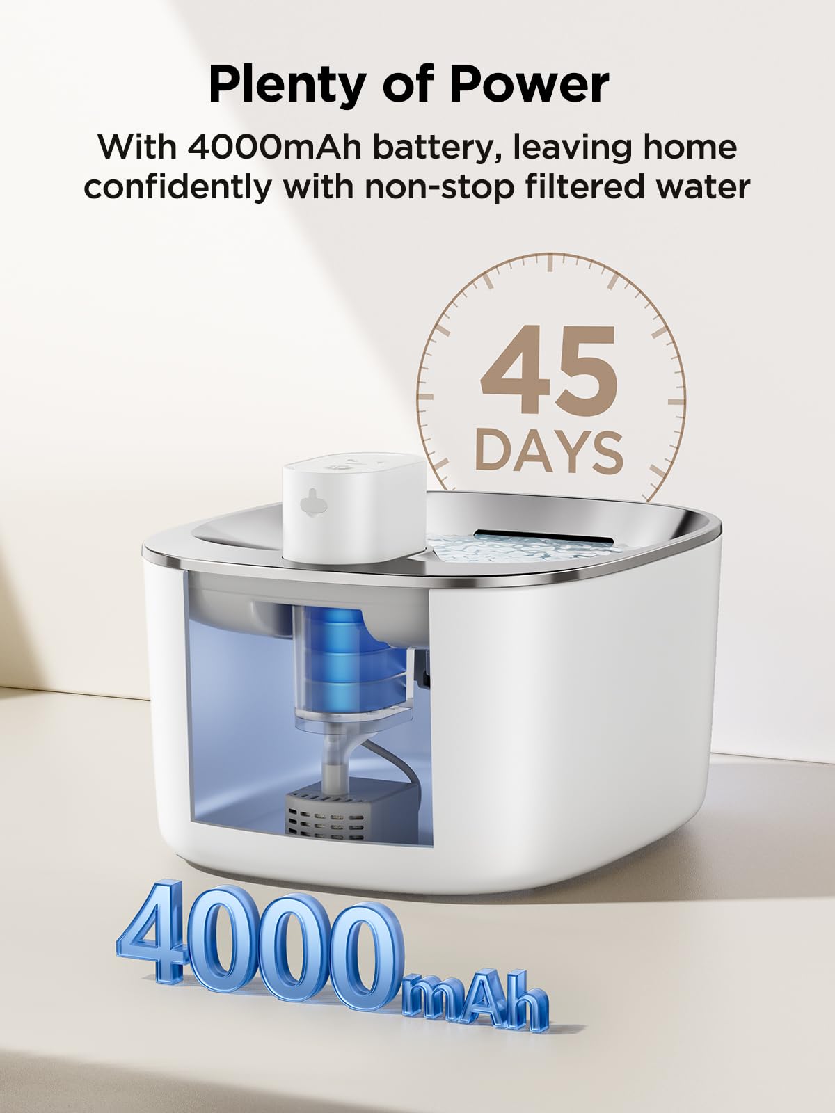 FEELNEEDY motion-sensor dispense image highlights automatic water flow for engaging drinking