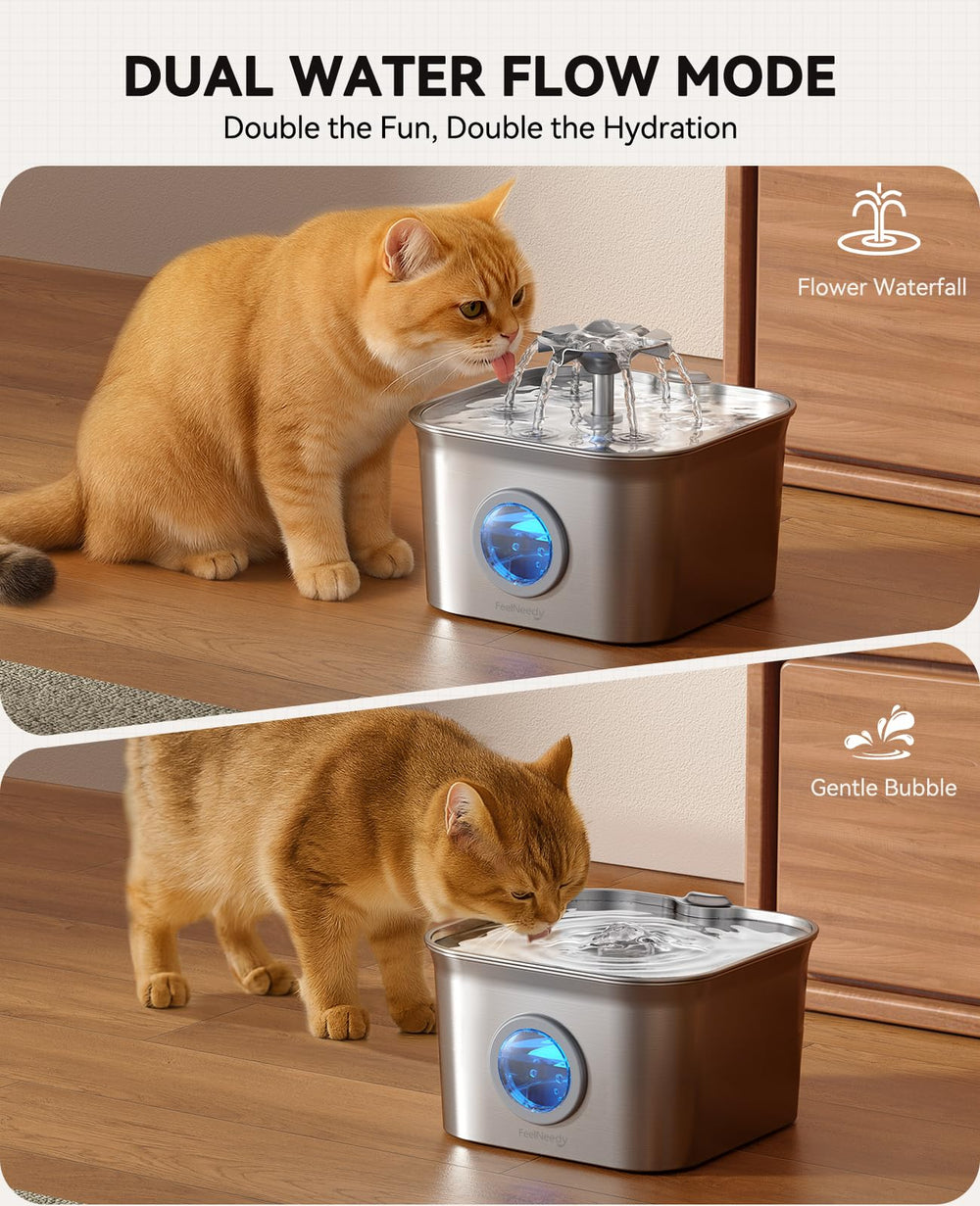 FeelNeedy round water level window helps monitor hydration at a glance.