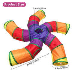 Feesok cat tunnel tear-resistant material withstands energetic play