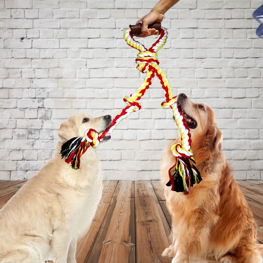 Fejapa colorful-dog-rope-toy-for-tug-fetch with vivid colors