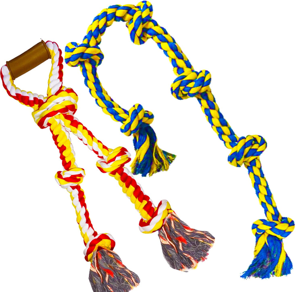 Fejapa large dog rope toy with tug focus for strong chewers