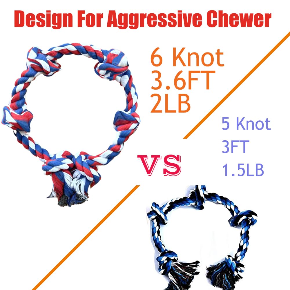 Fejapa tug-handle heavy-duty dog rope toy designed for durable play