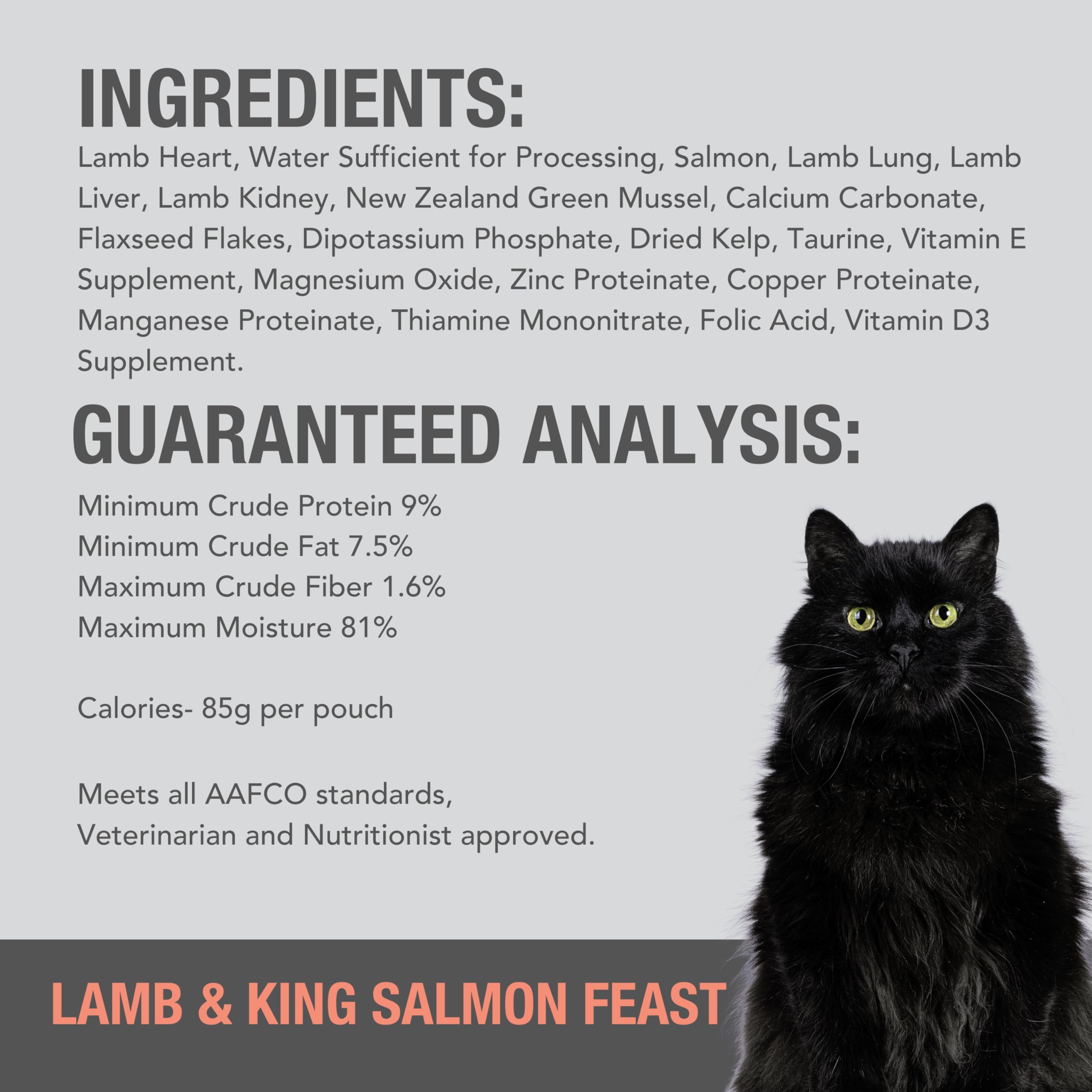 Feline Natural cat enjoying pâté illustrating life stage versatility