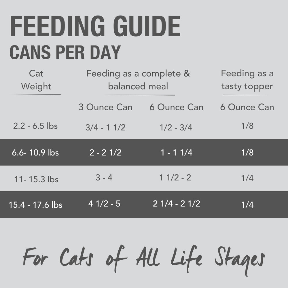 Feline Natural chicken-feast serving suggestion displays convenient meal for adult cats.