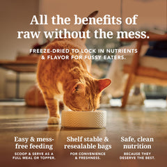 Feline Natural rehydrated servings release aroma to ignite instinctive appetite.
