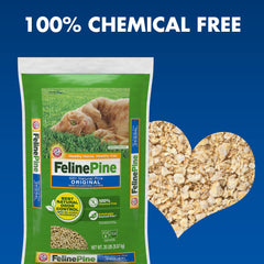 Feline Pine original bag back details ingredients and usage without perfumes