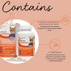 Feliway Cystease ingredients N-acetyl glucosamine highlight bladder lining support