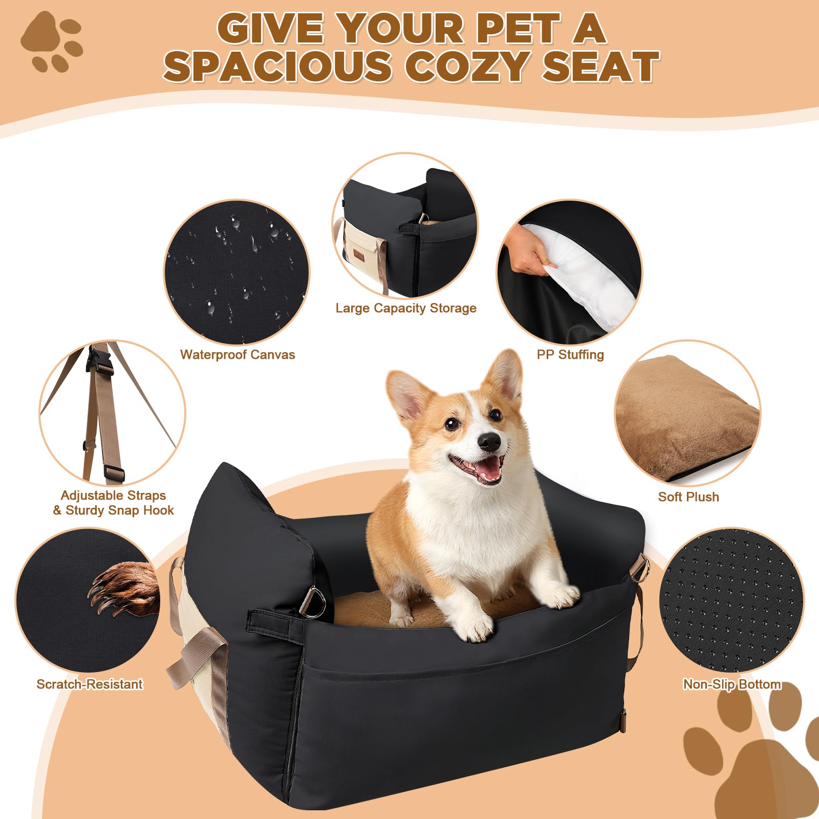 Felixora clip-on safety leash attached to pet collar for added security