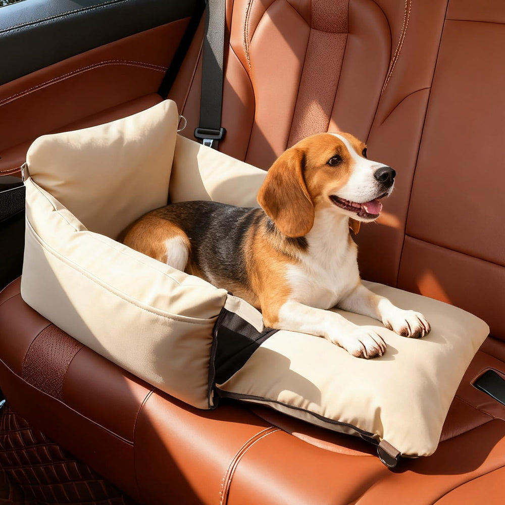 Felixora dog car seat apricot fits front or back seats for versatility