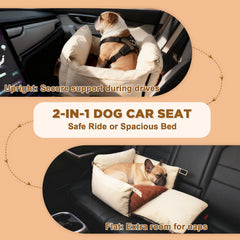 Felixora dog car seat apricot side view upright mode for safe trips