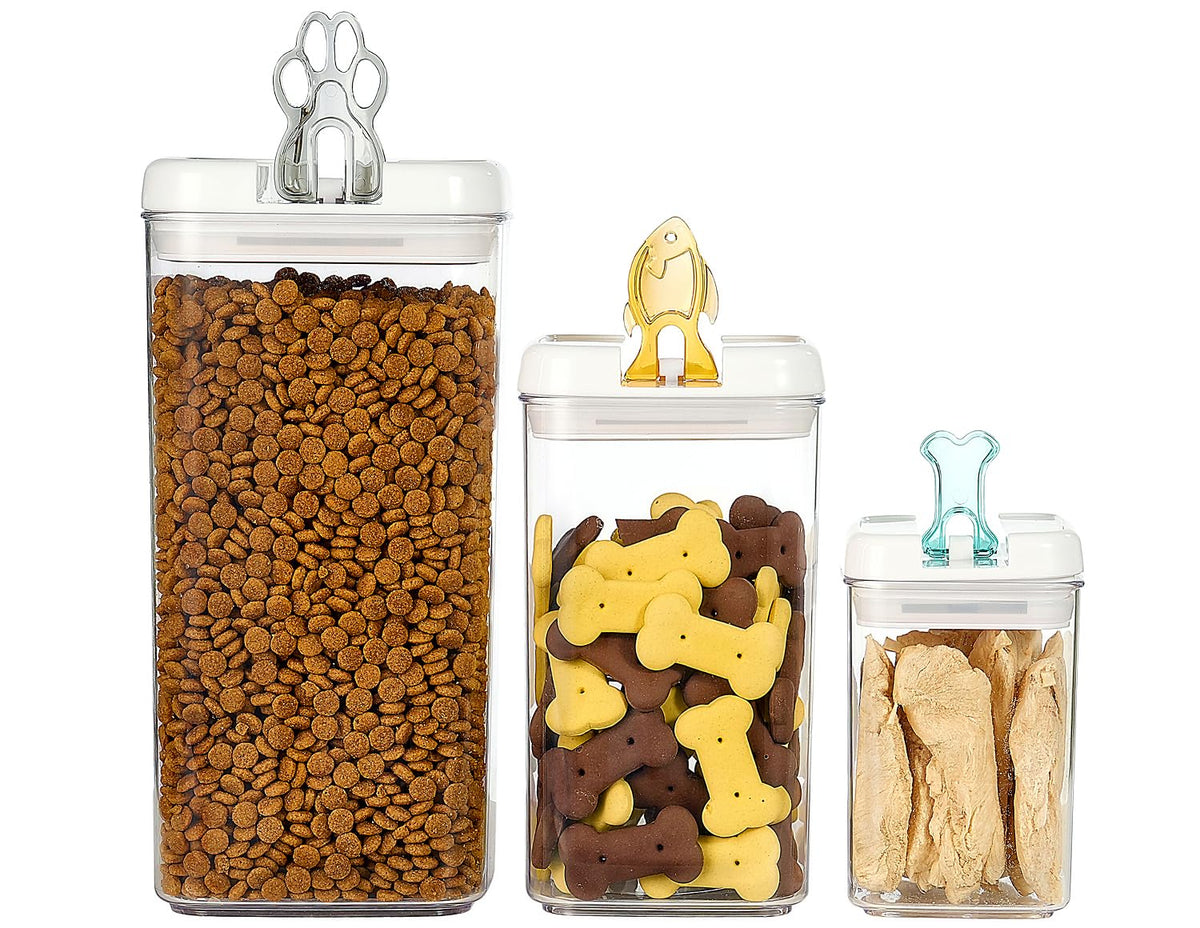 Felli Flip Tite paw-bone lid seals pet food for lasting freshness.
