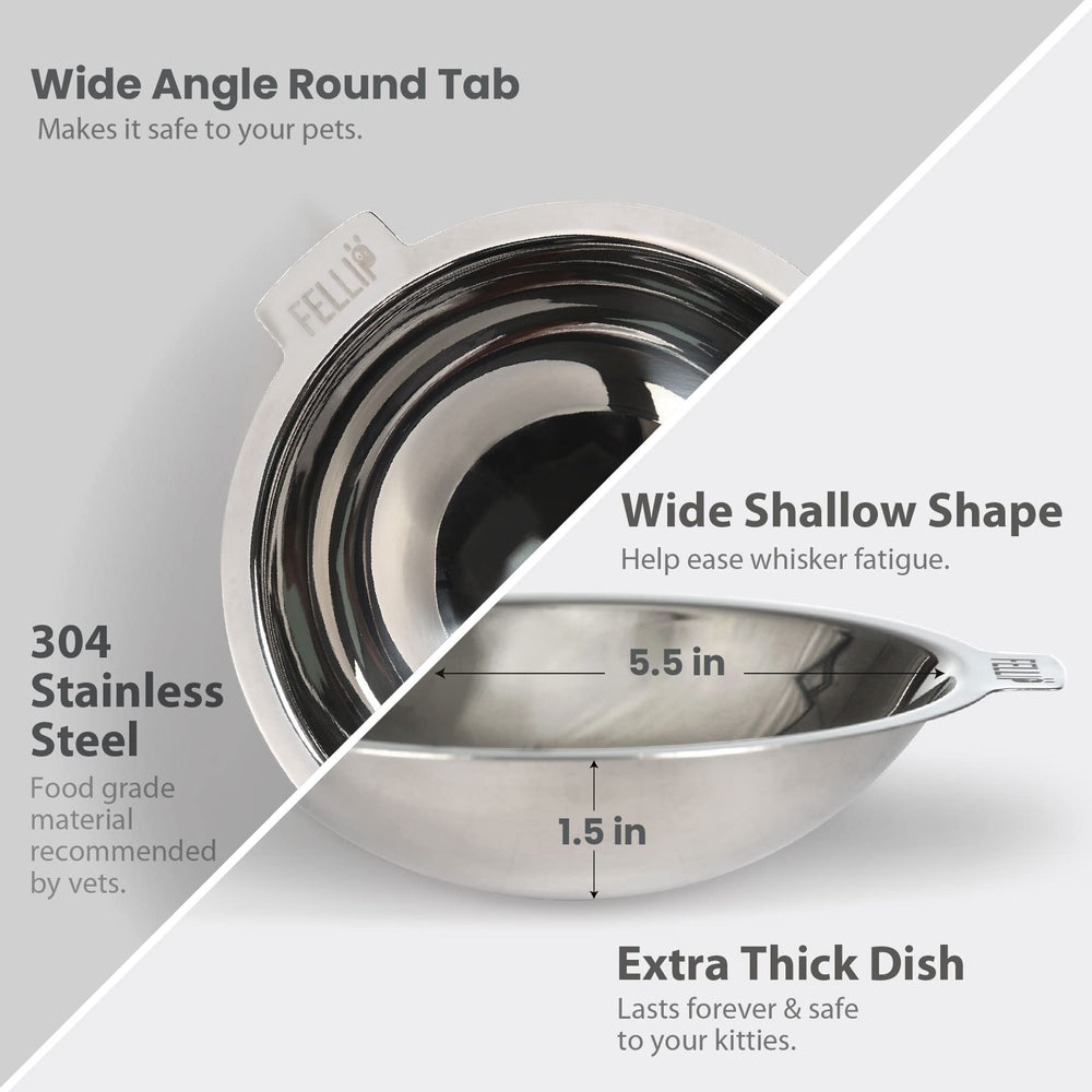 Felli Oblik easy-clean design; removable dish is dishwasher-safe.