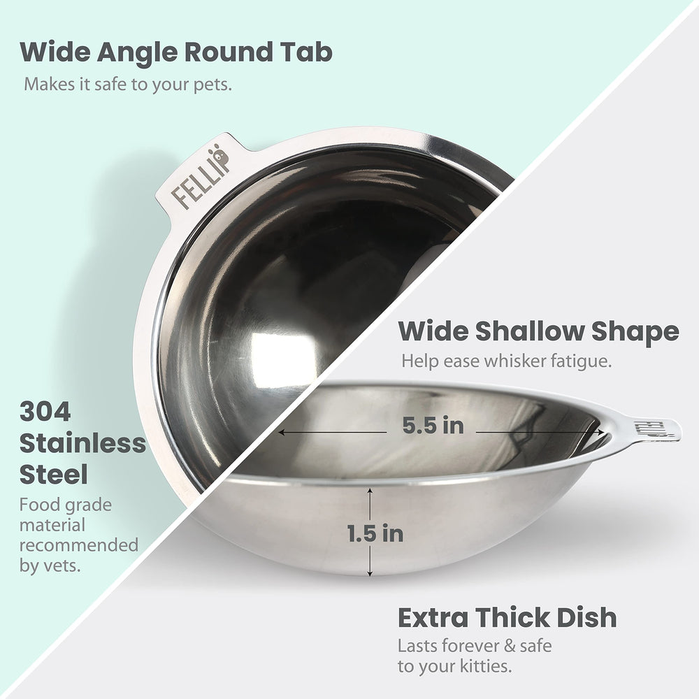 Felli Oblik spill-rim-design contains mess and spills.