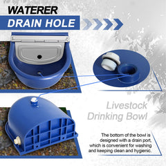 Femitu water hose connection image demonstrates a 39 inch flexible hose for barns