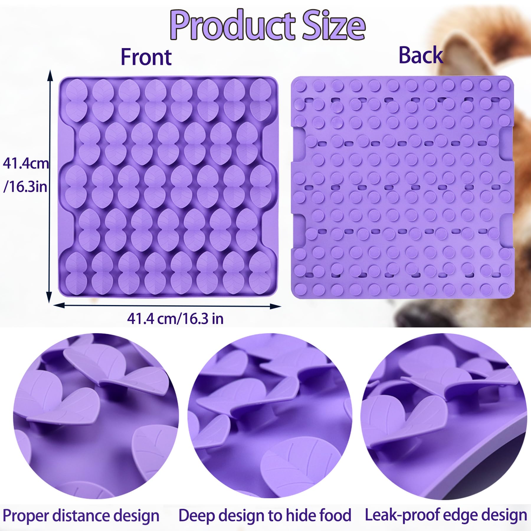 Femont Snuffle Mat dry and wet food compatibility supports versatile mealtimes