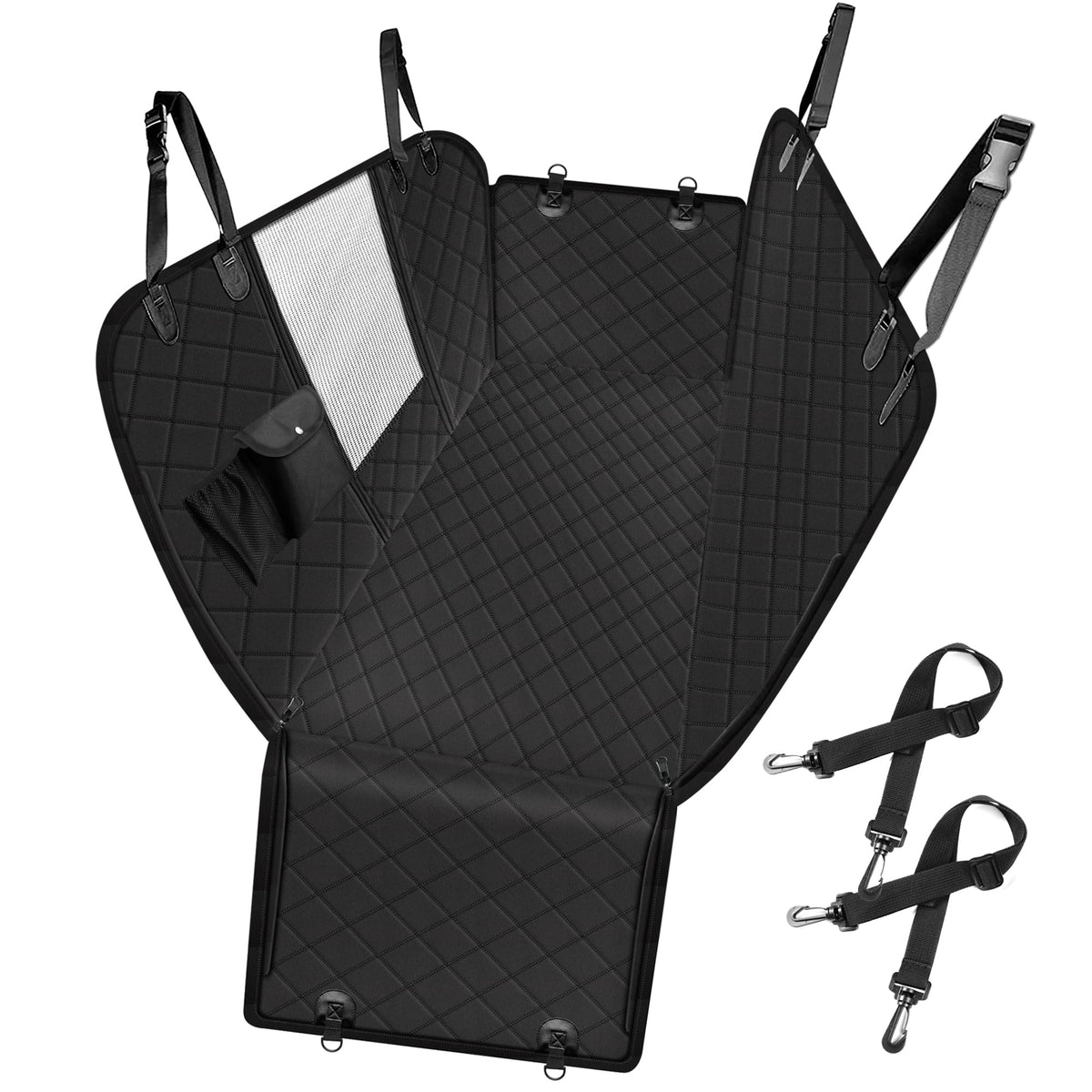 Femuar dog car seat cover back seat hammock protects upholstery from mud and paw scratches