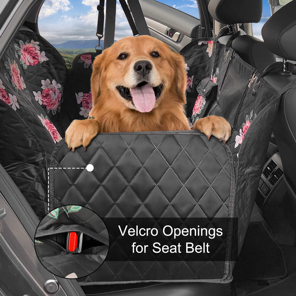 Femuar dog car seat cover upgraded anti-slip mesh keeps the seat in place