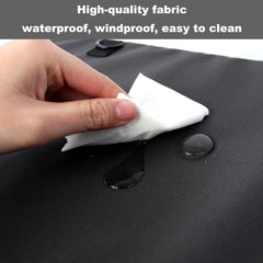 Femuar kennel cover shows zipper and Velcro installation for quick setup