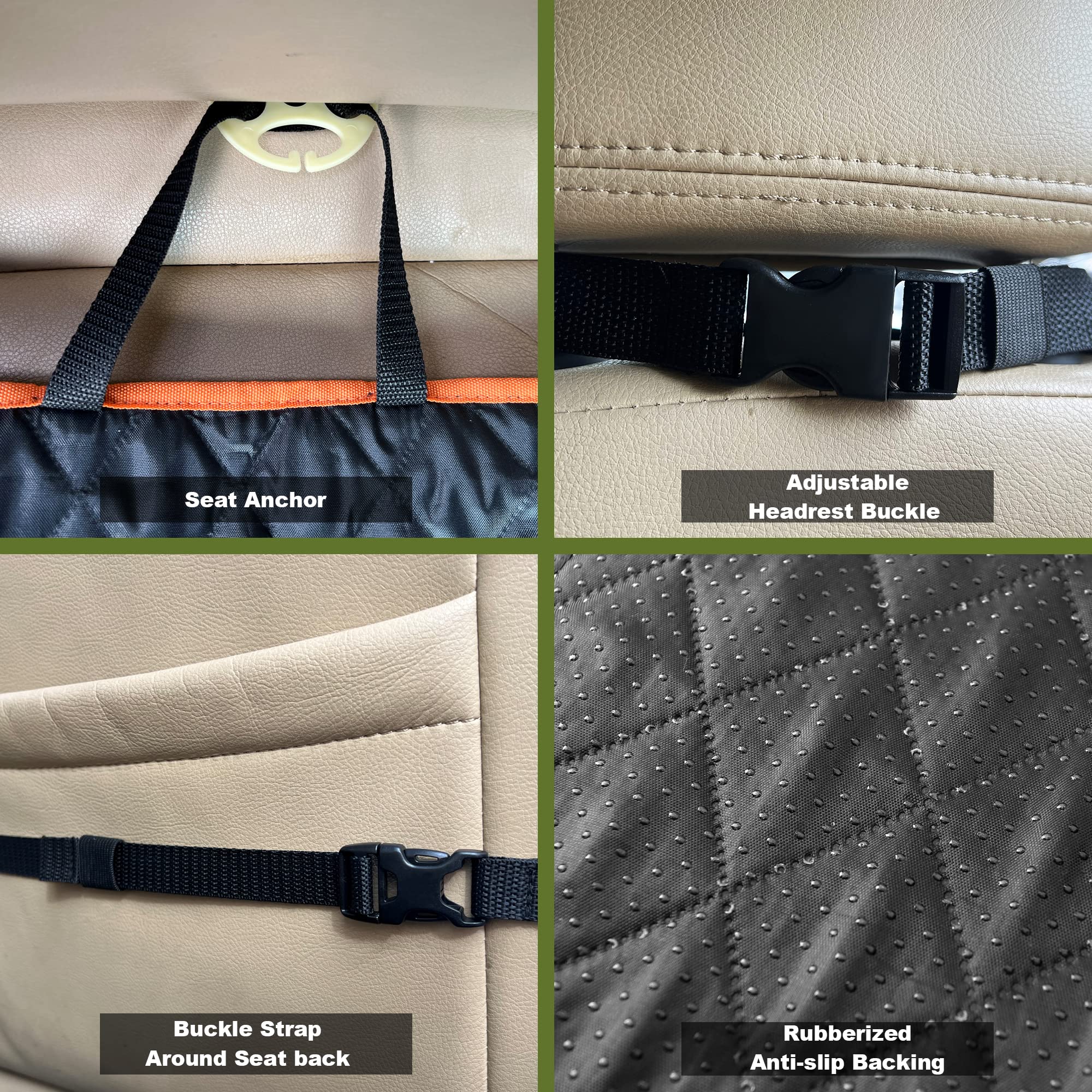 Femuar premium-oxford-fabric delivers scratch protection and long-lasting durability.