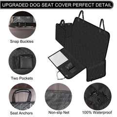 Femuar seat cover waterproof 600D fabric protects upholstery and makes cleaning effortless.