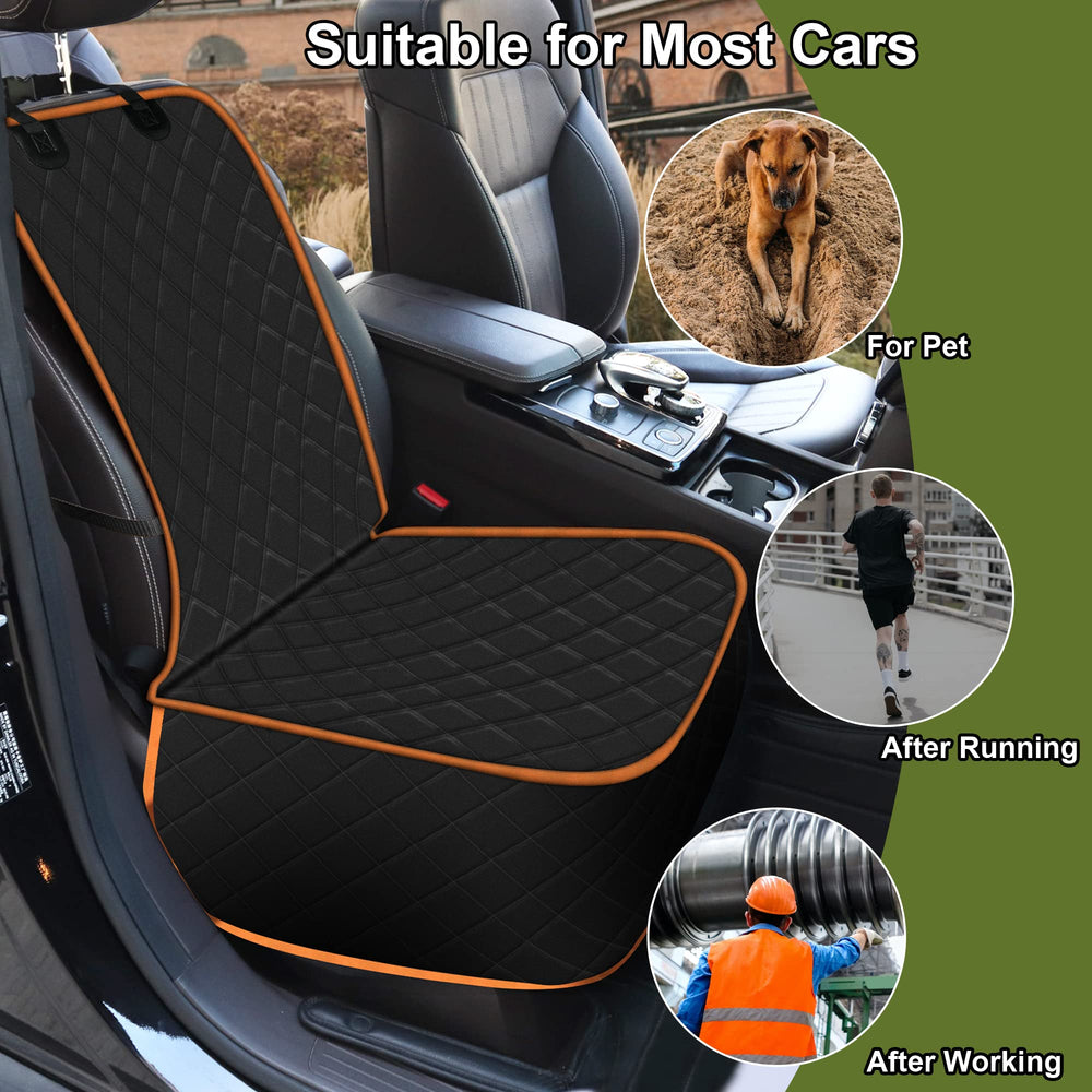 Femuar waterproof-dog-seat-cover blocks spills and mud on clean rides.