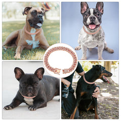 Fengco Rosegold dog collar gift-ready packaging for pet lovers.