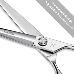 Fengliren dog grooming scissors blade with laser-freezing detail for smooth cuts.