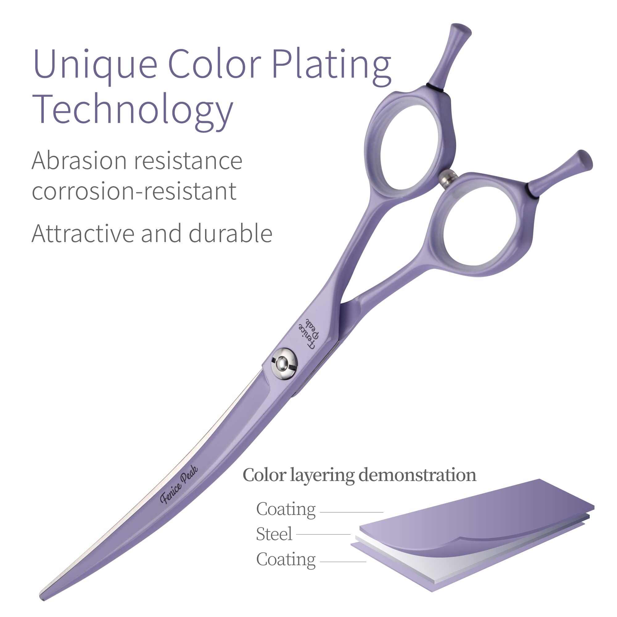 Fenice Peak 440C stainless steel blade close-up showing durable sharp grooming performance