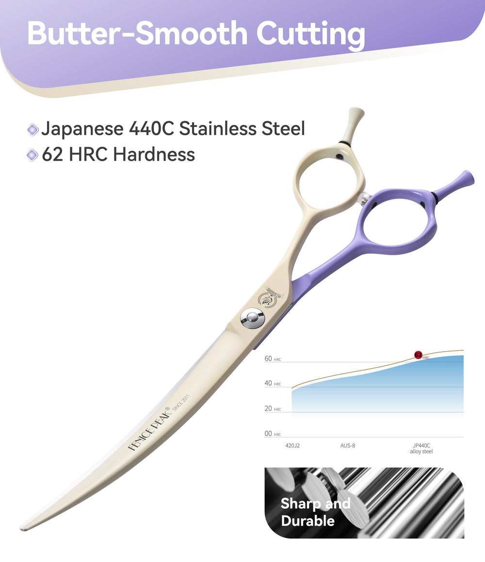 Fenice Peak 440C stainless steel blade delivers crisp cuts