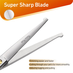 Fenice Peak 5'' JP440C blades deliver sharp, fine cuts for any coat type.
