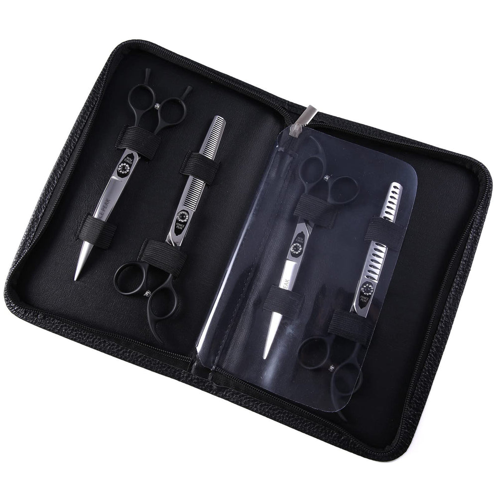 Fenice Peak 7-0-inch curved dog grooming scissors for safe head trims.