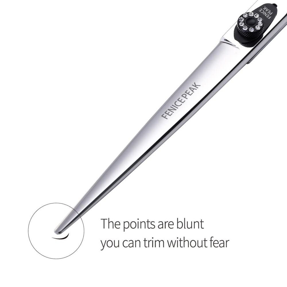 Fenice Peak black non-slip handle promotes controlled grooming sessions