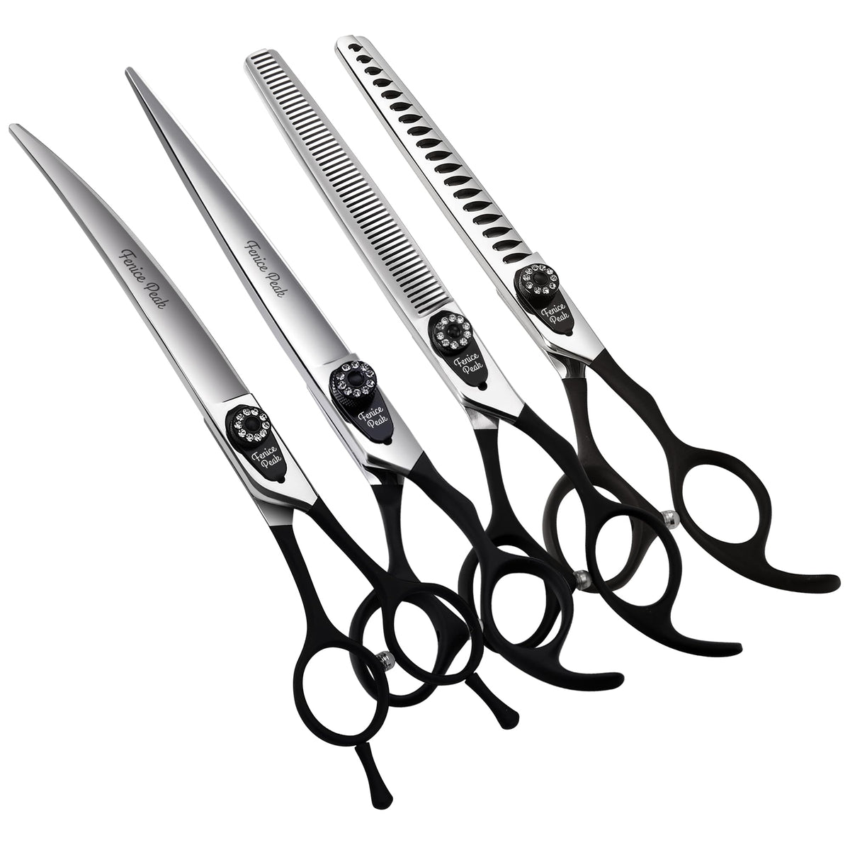 Fenice Peak 7.5-inch straight scissors deliver precise cuts for pet grooming tasks
