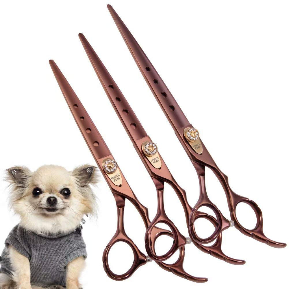 Fenice Peak dog-grooming-scissors-detailed-cutting-edge—precise shaping of coats.