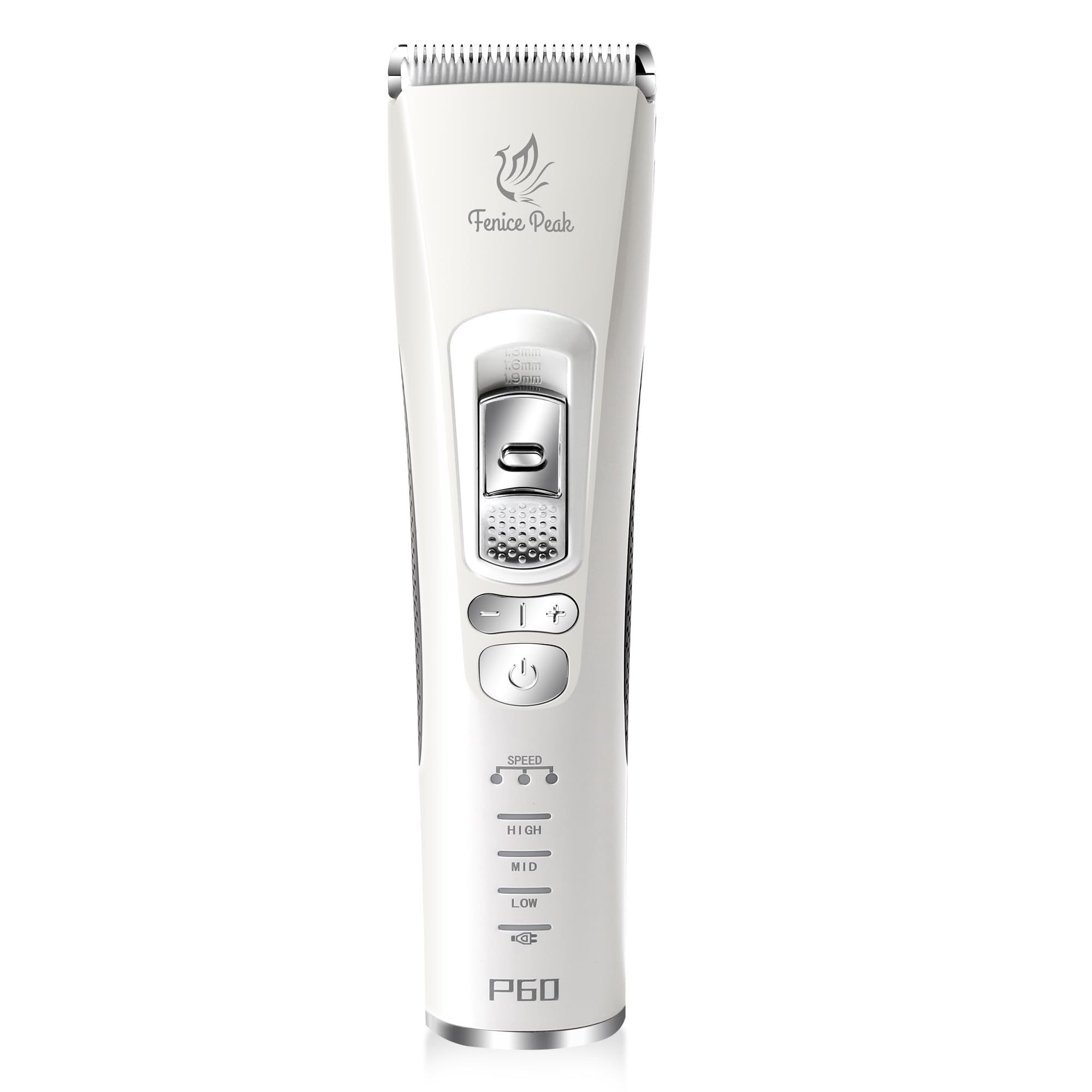 FENICE PEAK dog grooming clippers with universal design for cats and dogs.