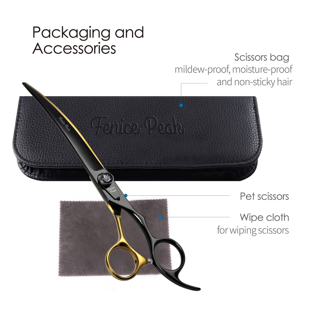 Fenice Peak durable pet grooming shears for reliable trimming through tough fur