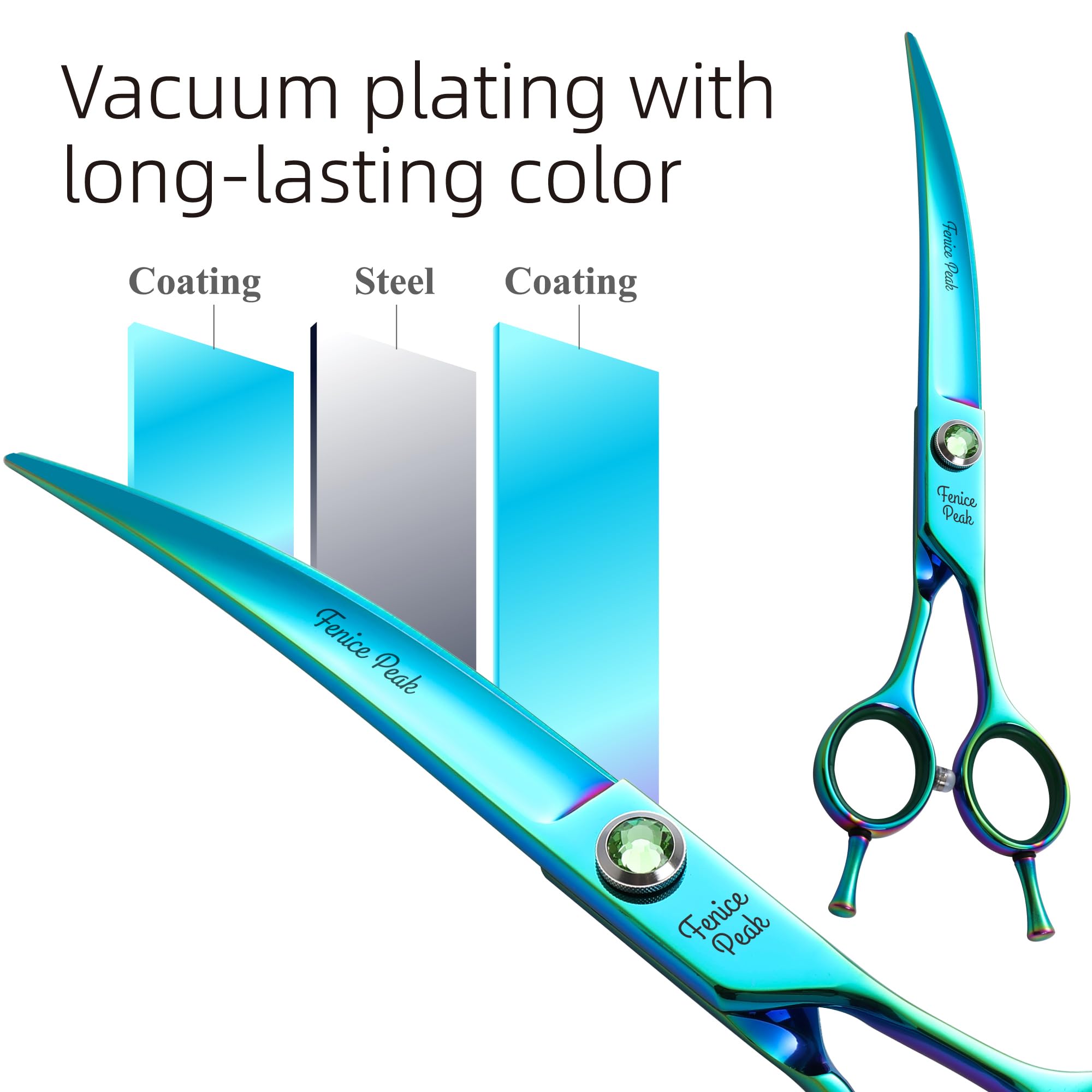 Fenice Peak durable, precision blades enable smooth trimming through dense coats