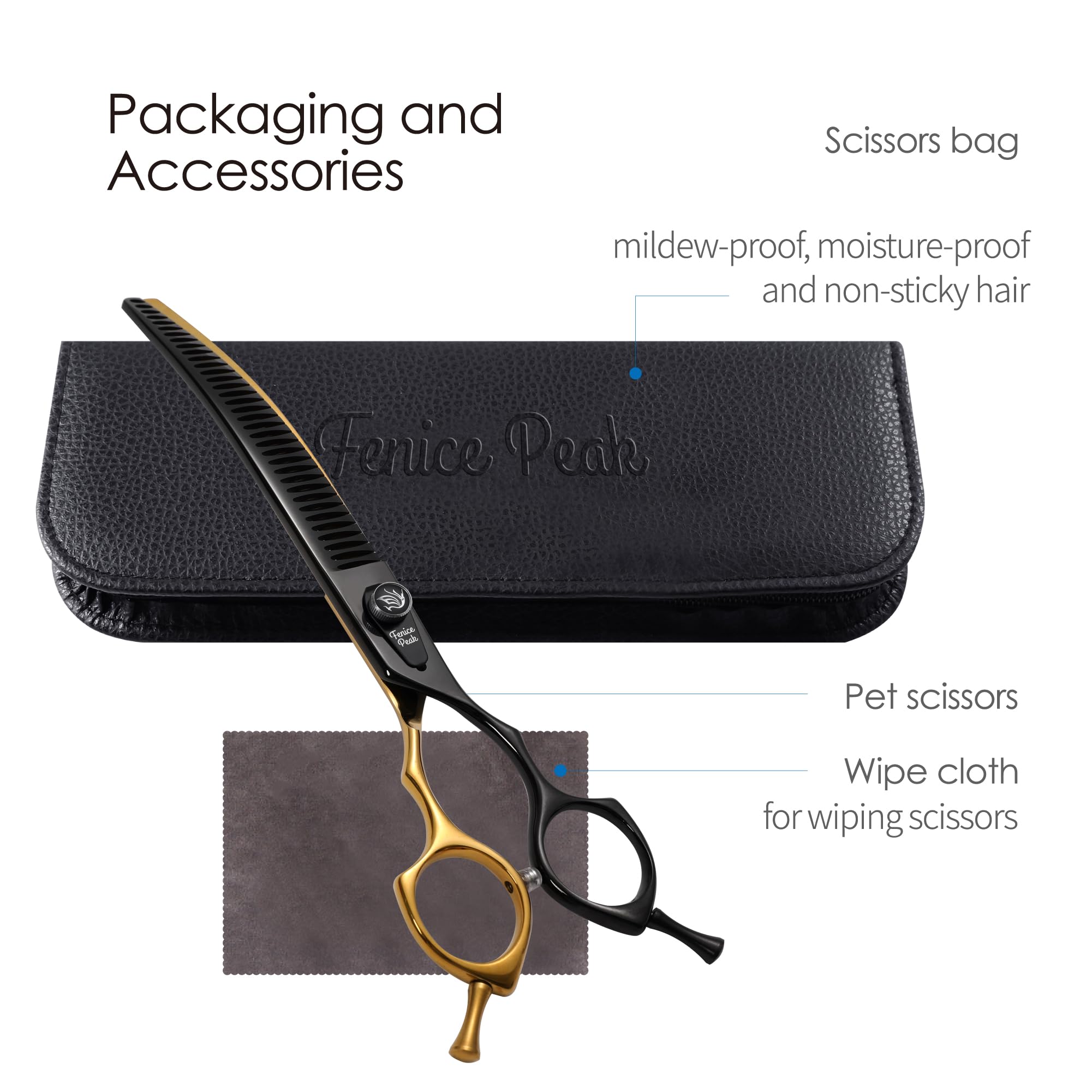 Fenice Peak ergonomic comfort grip enables fatigue-free grooming.