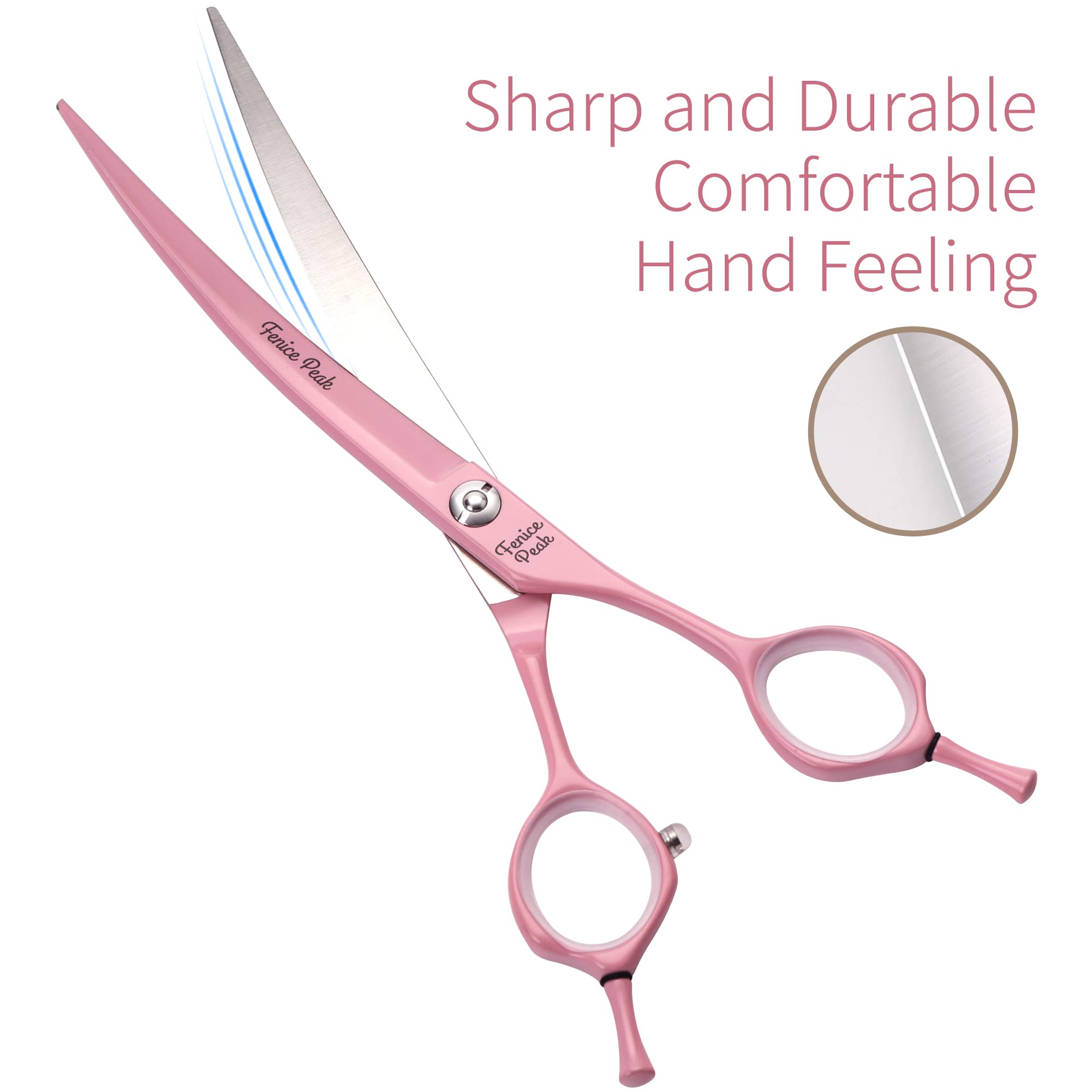 Fenice Peak ergonomic pet grooming handle provides a comfortable grip