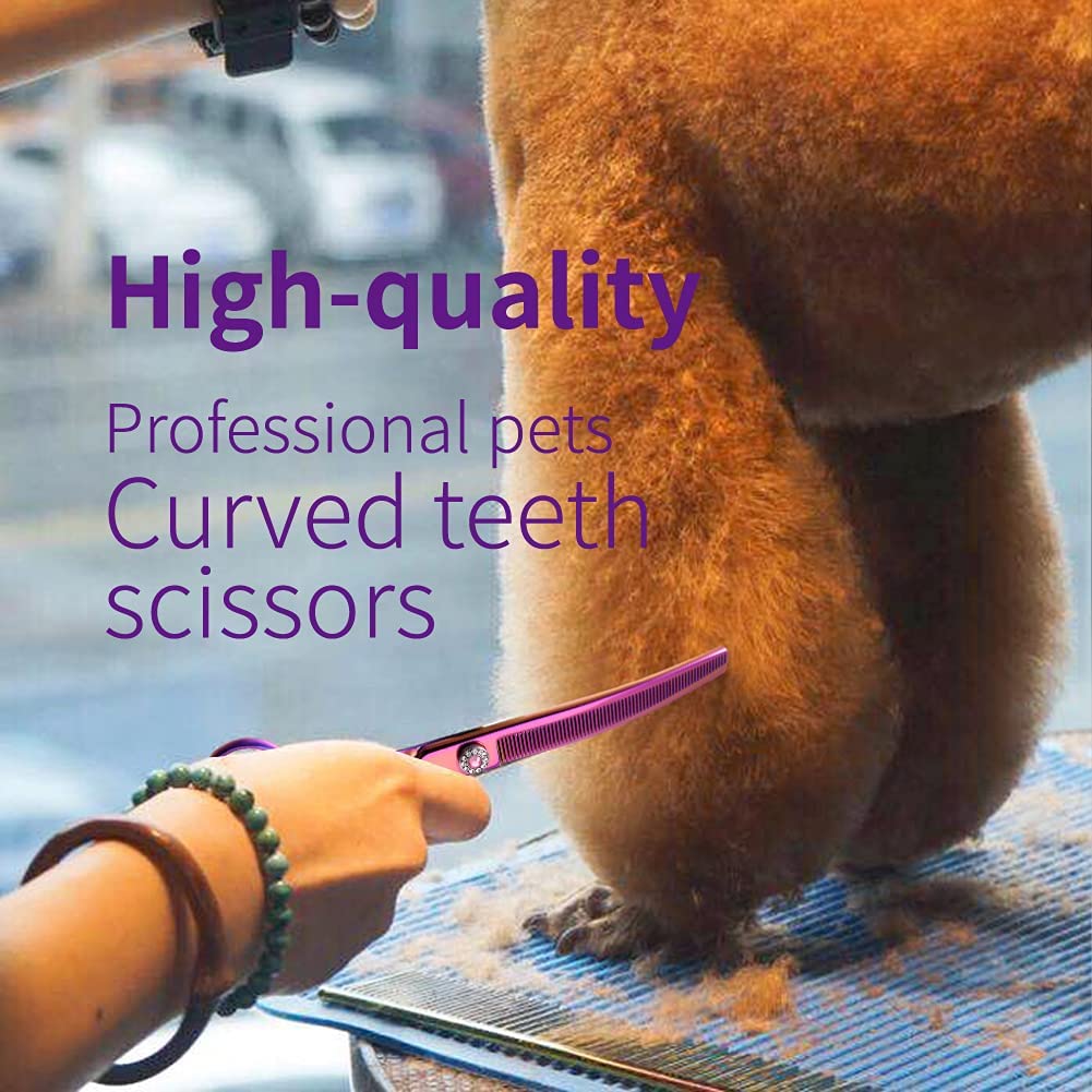 Fenice Peak multicolored handle finish for easy visibility during grooming