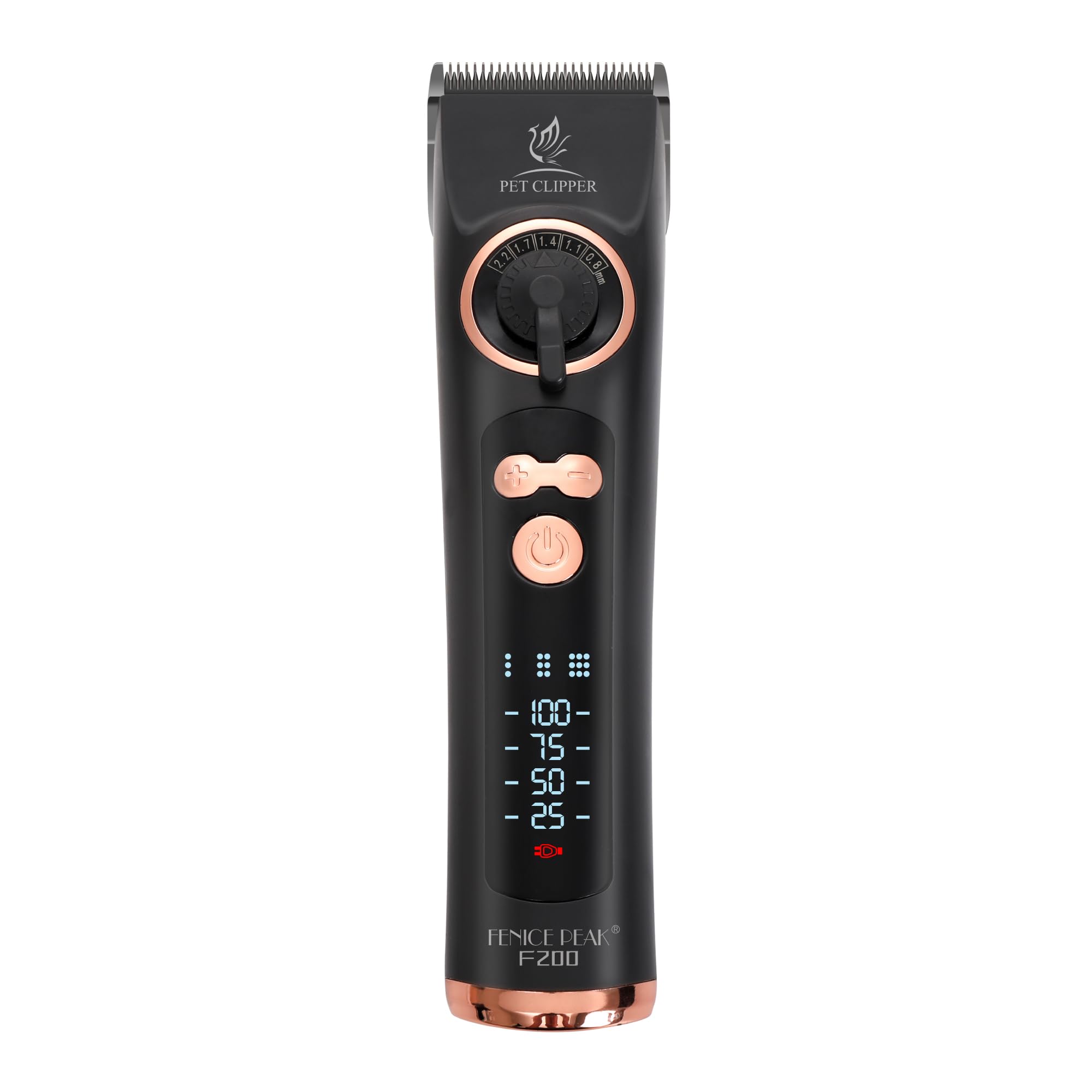 Fenice Peak pro dog clippers cordless in hand for uninterrupted large-dog grooming.