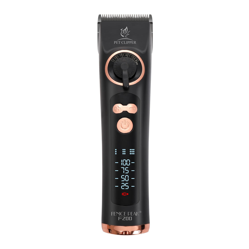 Fenice Peak pro dog clippers cordless in hand for uninterrupted large-dog grooming.