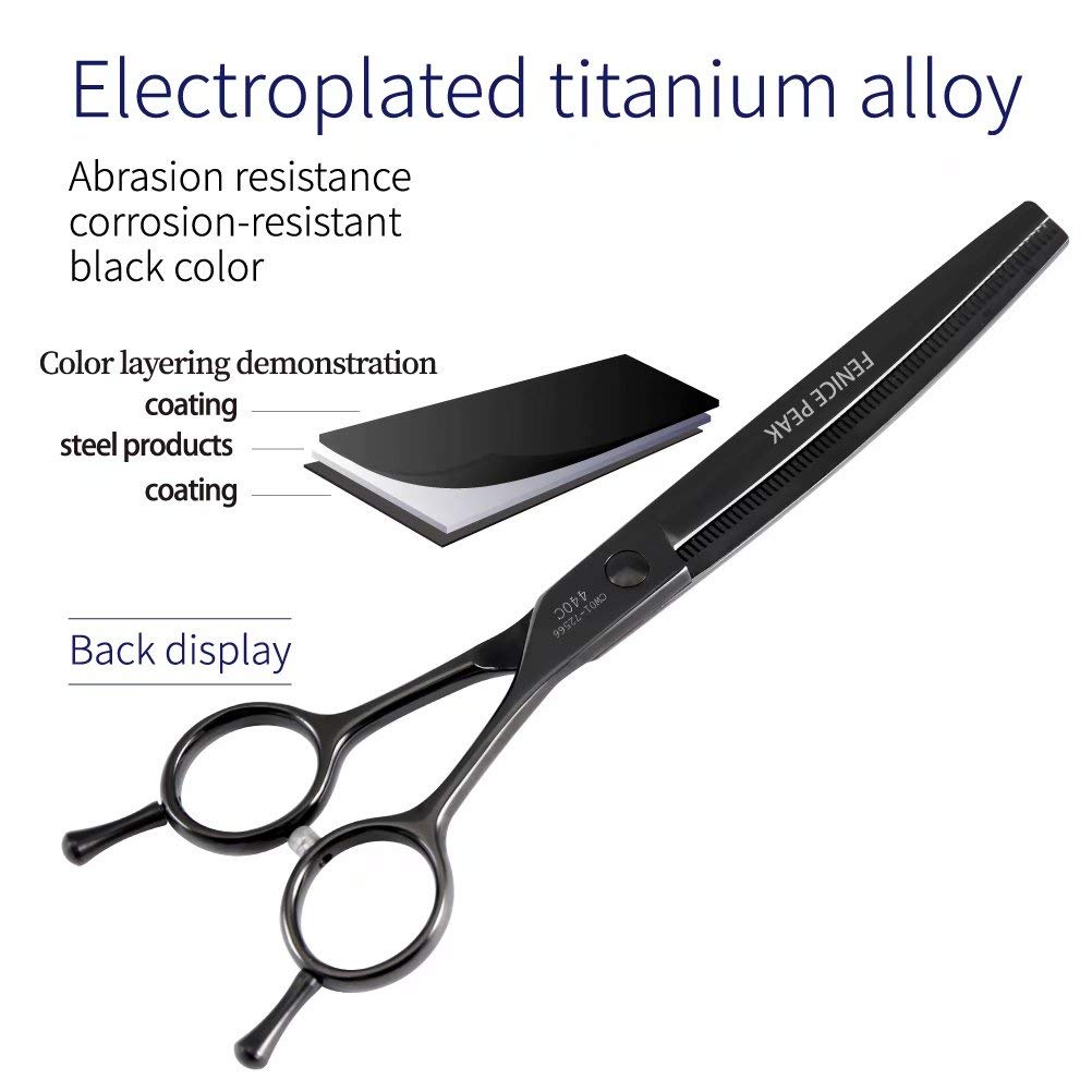 Fenice Peak professional dog-cat grooming scissors with case for multipurpose use