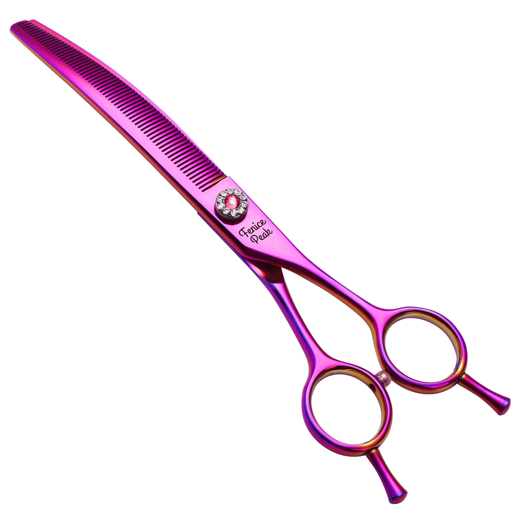 Fenice Peak professional dog grooming scissors curved thinning shears 7.0 inch for precise trims