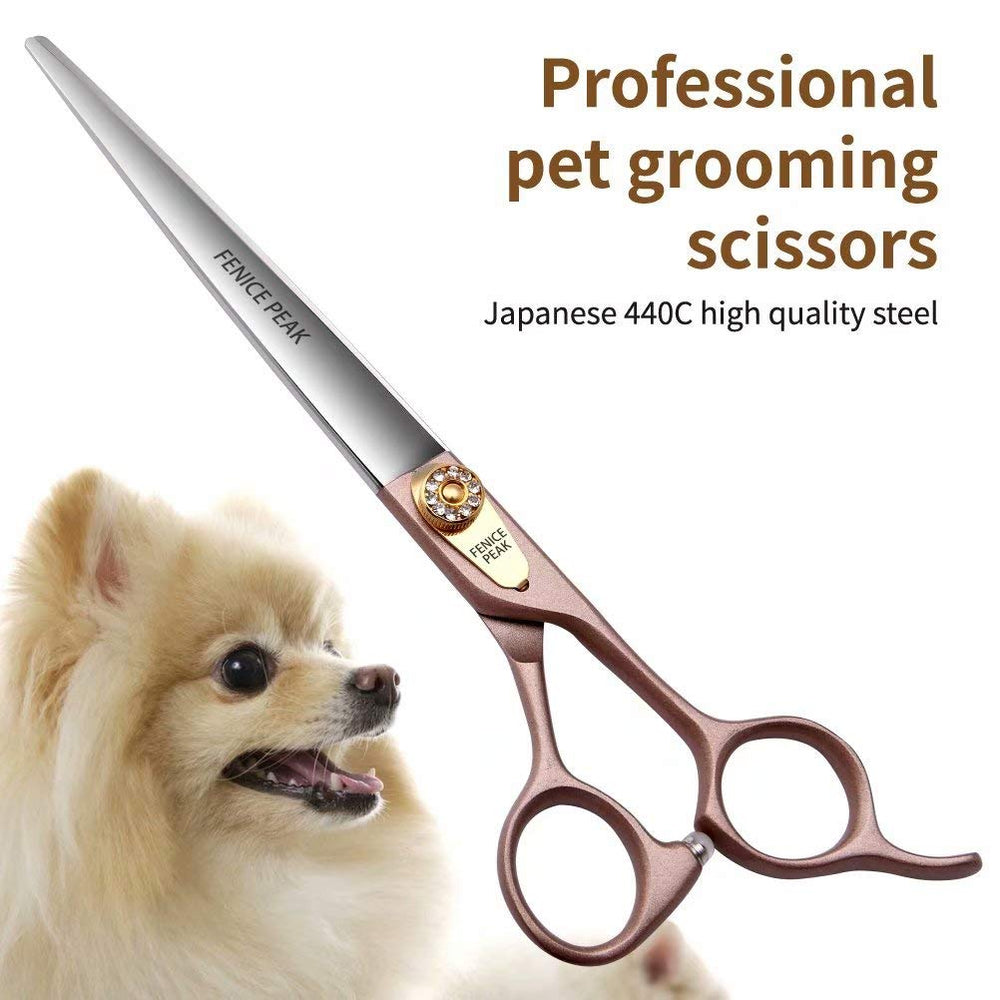 Fenice Peak rose-gold blade closeup showing sharpness for clean trims.