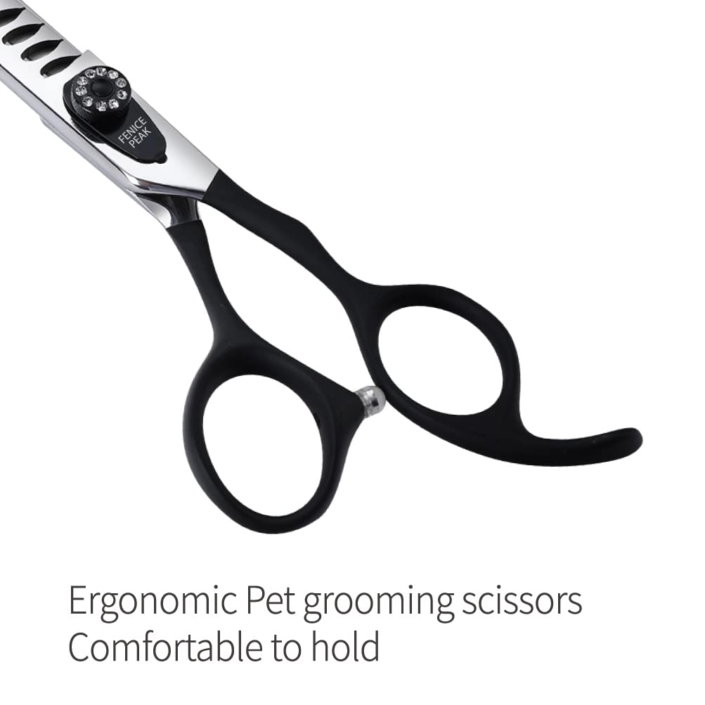 Fenice Peak scissors packaging includes wipe cloth and protective bag.