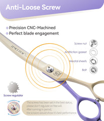 Fenice Peak scissors reduce pet stress with quiet operation